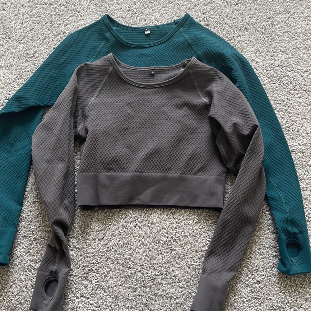 (TWO) Balance Athletica Long Sleep Crops